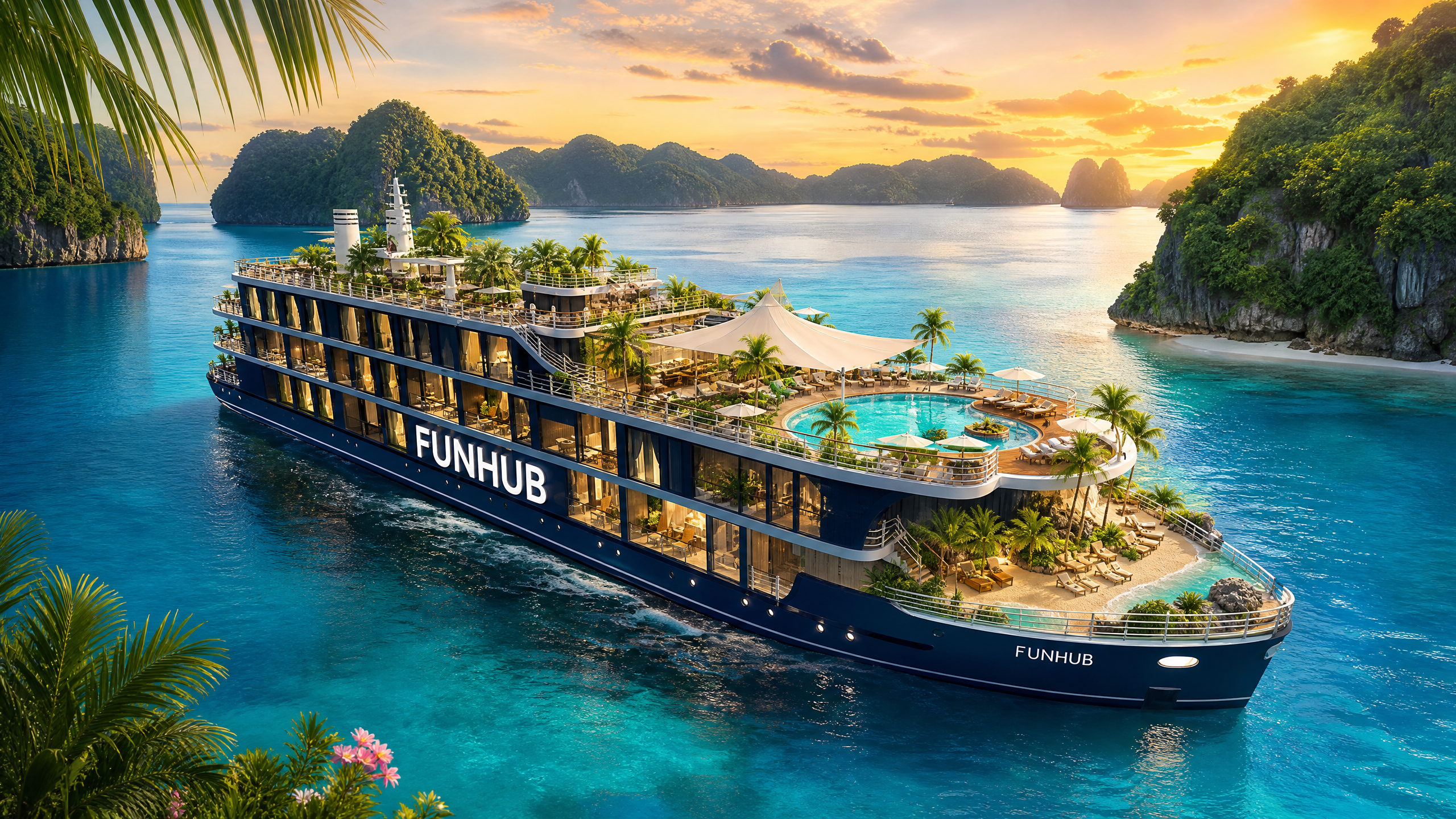 Funhub Escape 40 Motor Sailer — Diesel-Sail Hybrid Cruiser for Self-Sufficient Voyaging
