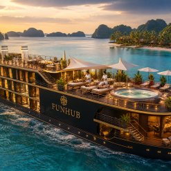 Funhub Heritage 46 Classic Yacht — Hand-Laid Wooden Hull with Bronze Fittings